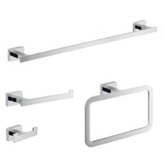 Wall Mounted Chrome Accessory Set